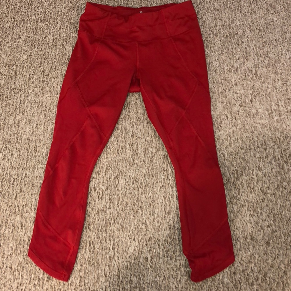 Cropped shear leggings